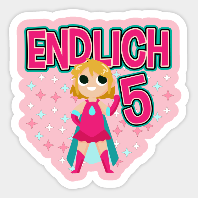 Geburtstag 5 Jahre Geburtstag 5 Jahre Sticker TeePublic